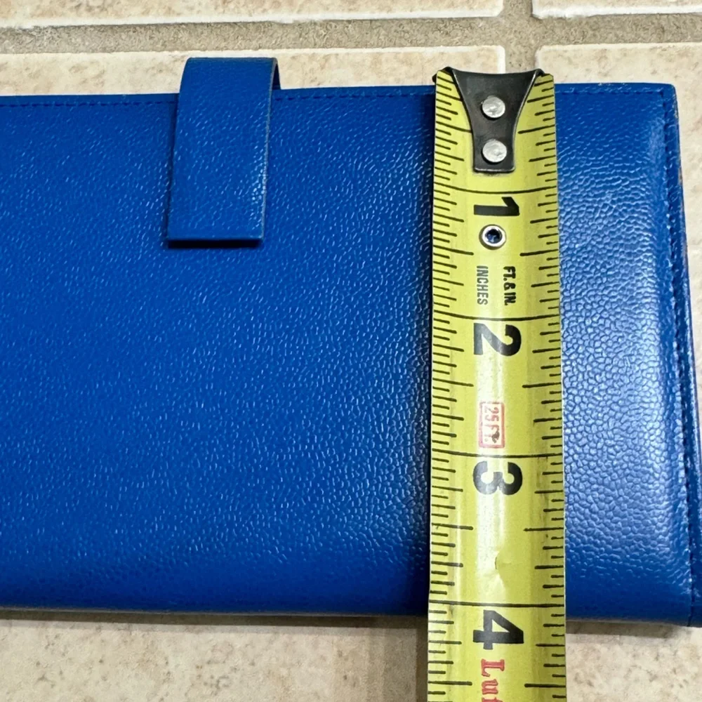 Vintage MELE Blue Women’s Cantata Cowhide Wallet MINTY RARE